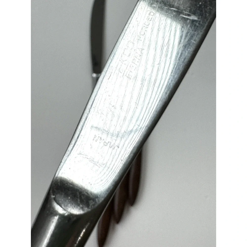 Ekco Eterna Canoe 7 Knives MCM Japan Forged Stainless And Wood Handle Knife